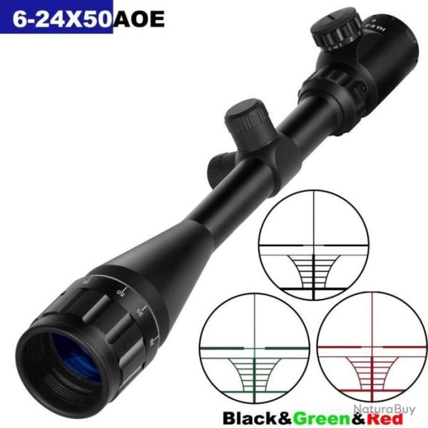 Lunette LAIKA 6-24x50 r�ticule lumineux paiement 3 ou 4 fois sans frais