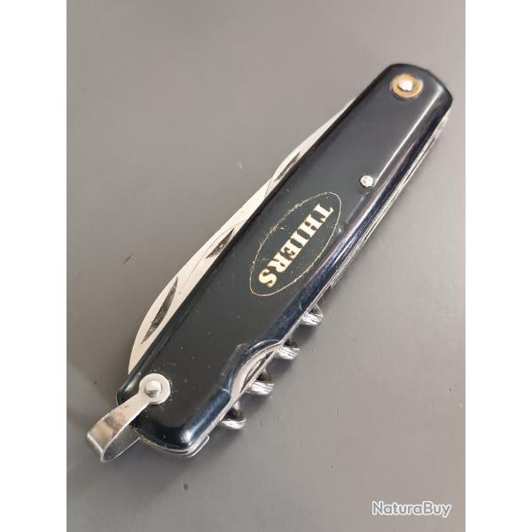 ANCIEN COUTEAU en 6 pices, PRADEL, THIERS, XXme, manche rhodod.