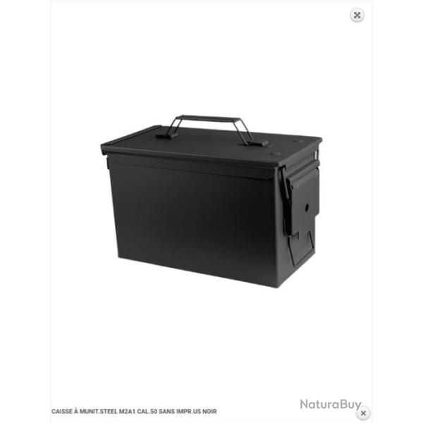 Caisse � Munitions STEEL M2A1 CAL.50 NOIR