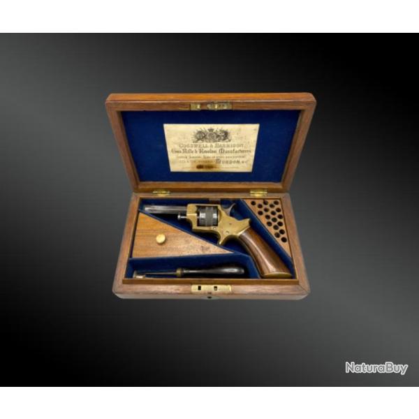 Coffret N�cessaire Revolver Tranter Cal. 22. Cogswell & Harrison Angleterre - Londres XIX�me