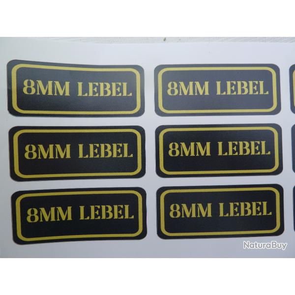 Stickers caisse  munition # 8mm Lebel