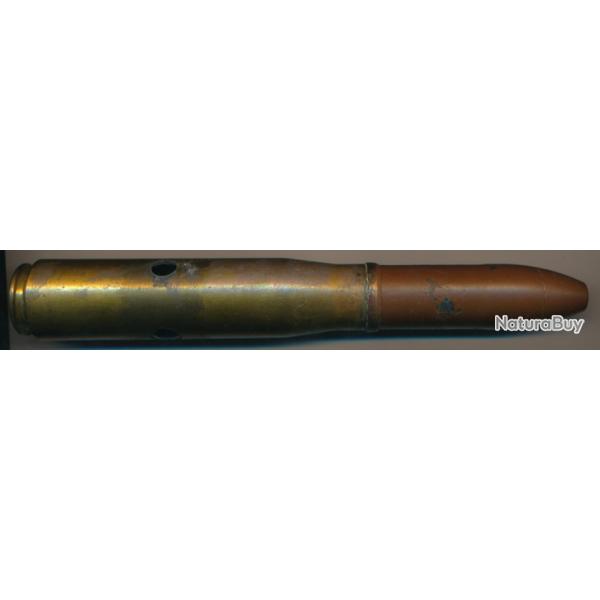 Une cartouche de manipulation 20x110 OERLIKON Fabrication USA  1944