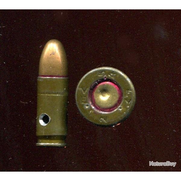 7.65 mm Long MAS - P�riode Indochine - �tui acier laqu� - balle - Cartoucherie Valence - Neutralis�e