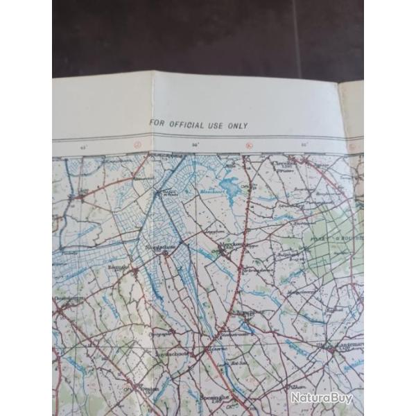 Ensemble de 5 cartes �tat major periode premi�re guerre mondiale ww1.