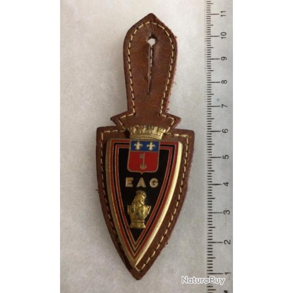 FRANCE GENIE MILITAIRE Insigne Ecole d' Application du G�nie DP250 avec cuir