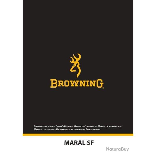 notice BROWNING MARAL SF en FRANCAIS (envoi par mail) - VENDU PAR JEPERCUTE (m2016)
