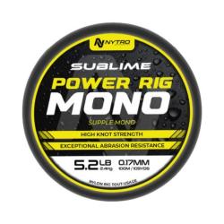 NYTRO FIL DE P&Ecirc;CHE SUBLIME POWER RIG MONO 100M NYTRO 0,17mm