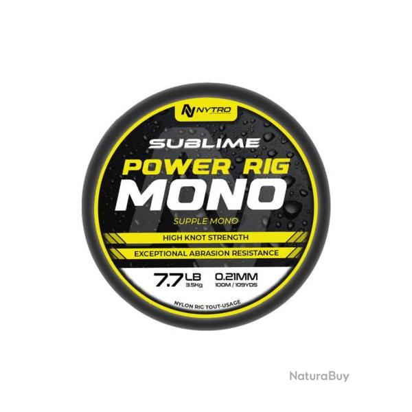 NYTRO FIL DE P�CHE SUBLIME POWER RIG MONO 100M NYTRO 0,21mm