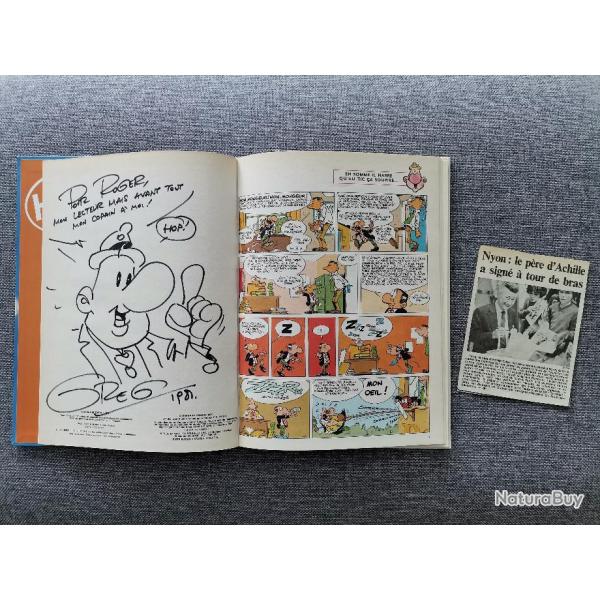 Achille Talon Le Roi de la Science-Diction ddicac par Greg