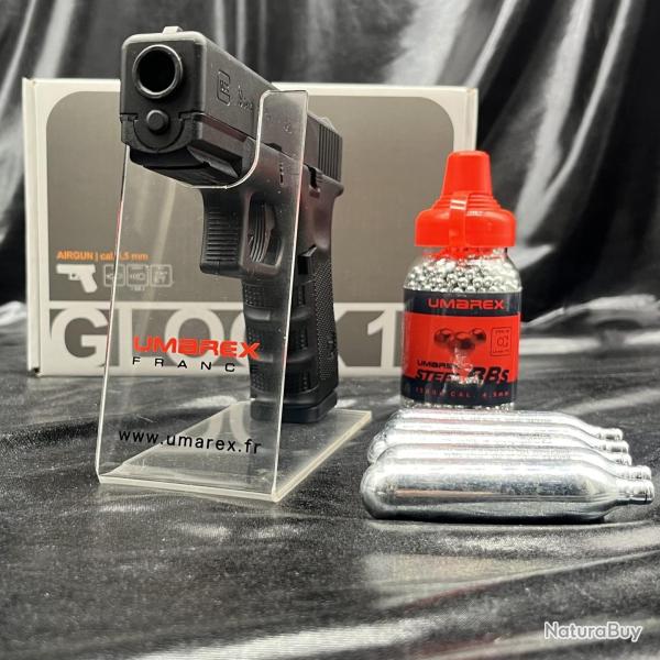 Pack pr�t � tirer PISTOLET - "GLOCK 19 GEN4 MOS" - CO2 - CAL BB/4.5MM - BLACK