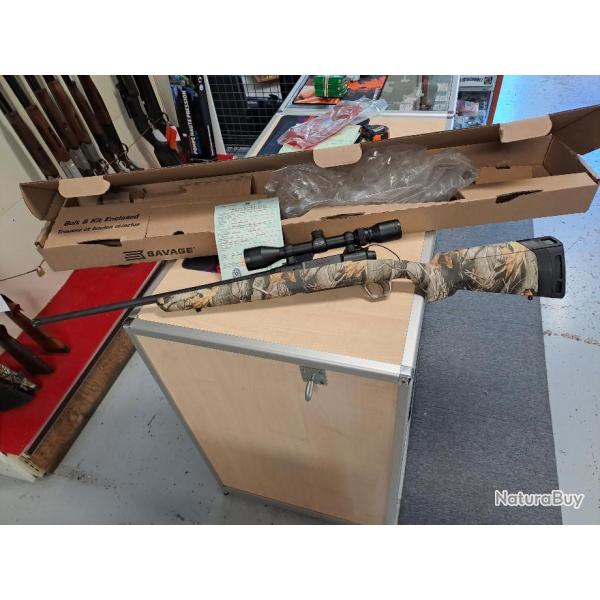 SAVAGE AXIS XP CAMO EN CAL. 30-06 NEUVE + LUNETTE WEAVER 3-9X40 + BOITE D'ORIGINE