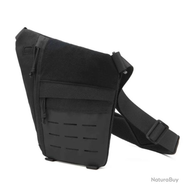 sac tactique / Holster (droitier ) de poitrine , pour pistolet et revolver . R�sistant et pratique .