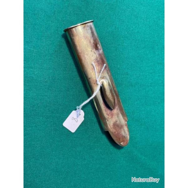 CHAPE DE FOURREAU CUIR EN LAITON  19 �ME