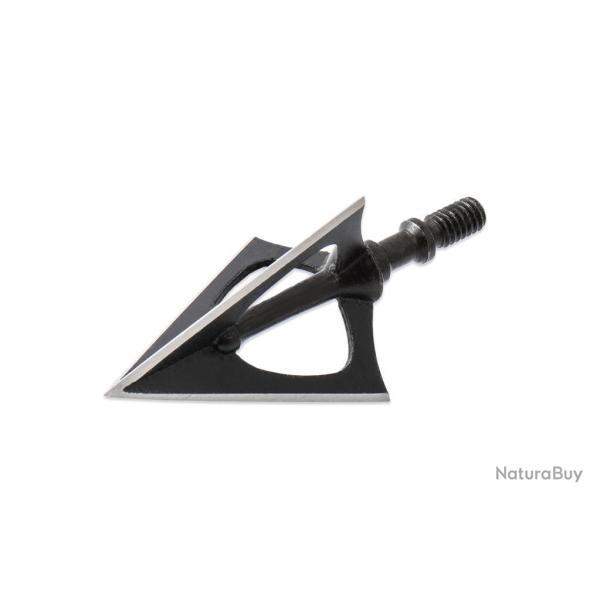 Lot de 3 pointes de chasse � lame fixe Maximal Black Razor 100 grains