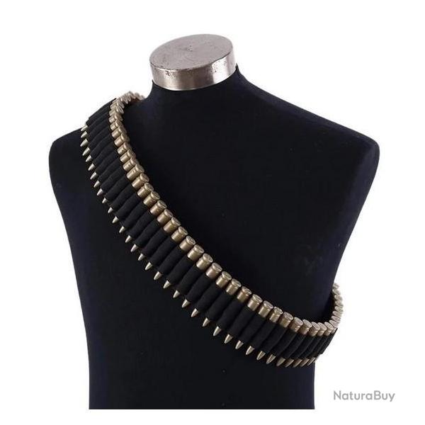 Bandouli�re cartouchi�re de 50 cartouches fusil