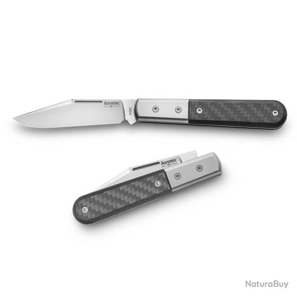 CK0112.CF Couteau pliant Lionsteel "Shuffler Barlow" fibre de carbone