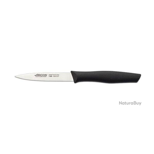 Couteau de table Arcos Nova - Office lame 100 mm manche polypropyl�ne noir