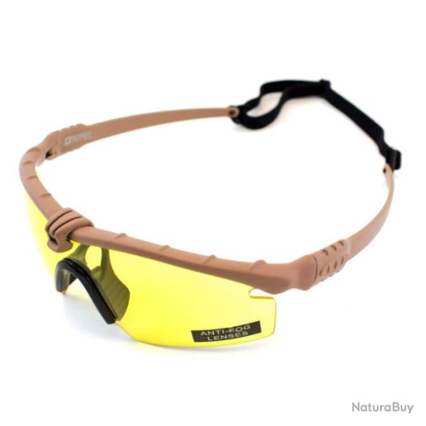 Lunette de protection Nuprol battle pro thermal - Beige / Jaune