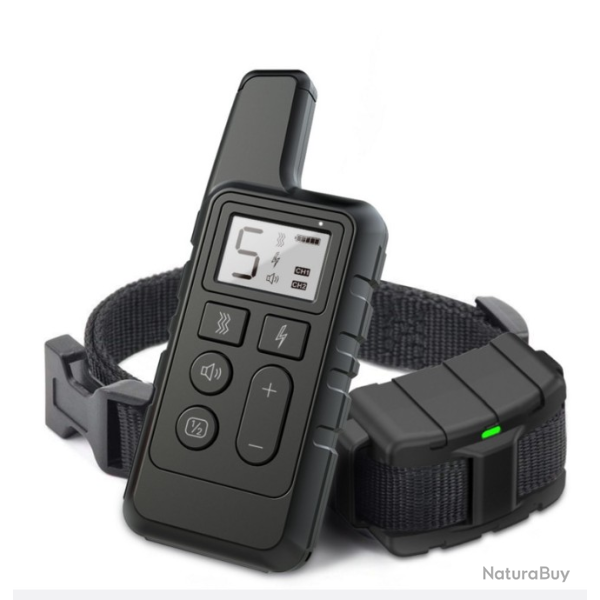 Collier D'entrainement pour chien Noir Port�e 500 METRES -