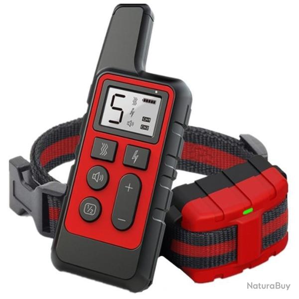 Collier D'entrainement pour chien ROUGE Port�e 500 METRES -