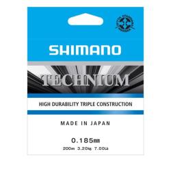 Nylon Shimano Technium Grey 200m 0,185mm 3,2kg 200m Gris