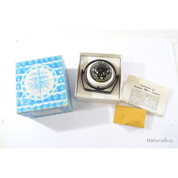 Boussole de bord bateau / 4x4 am�ricaine, Airguide marine compass 87W USA ann�es 1980. Navigation US