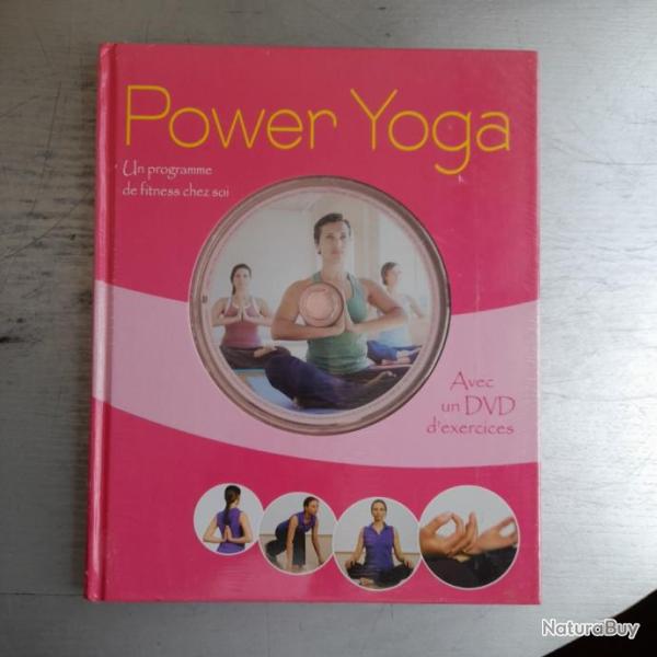 Power-Yoga - Un programme de fitness chez soi - Livre + Dvd. Neuf sous blister
