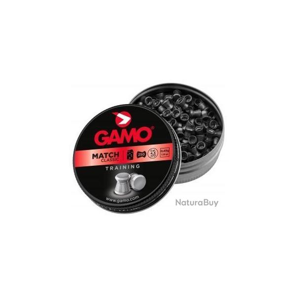 Plombs GAMO match classic cal.4,5 par 1000 (4 boites)