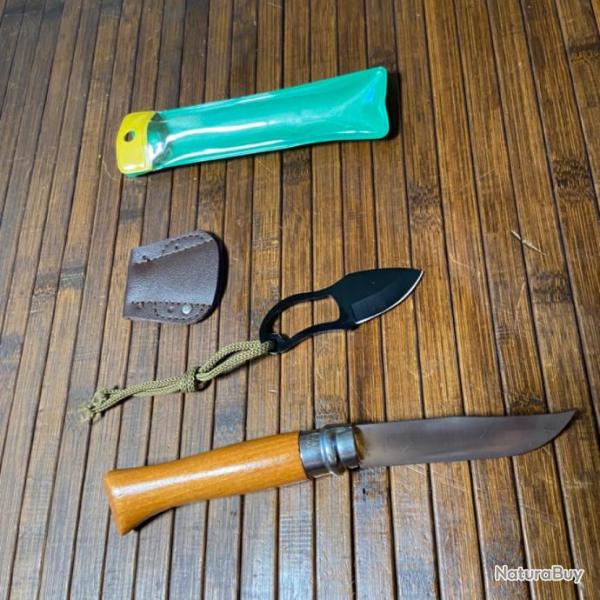 OPINEL N-9 PREMIER CHOIX LA MAIN COURRONN�E FRANCE AVEC MINI COUTEAU GRIFFE