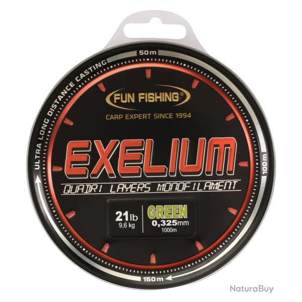 Nylon Fun Fishing Exelium Green 1000M 35/100