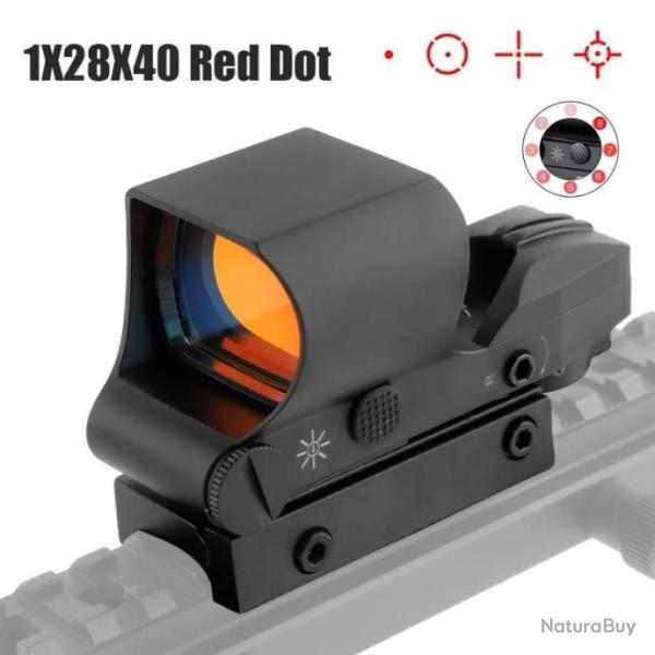 Marcool Viseur Point Rouge Holographgique 4 R�ticules 1x28x40 -