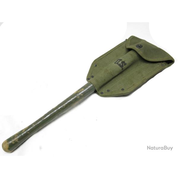 Pelle pliante avec housse coton 1944  US army r�glementaire originale R�f. 588