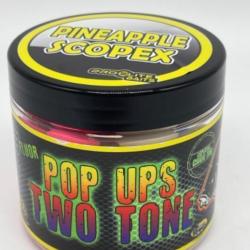 Bouillettes flottantes pop-ups pro &eacute;lite baits pineapple-scopex 14/20mm