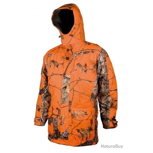 Veste SOMLYS 4 en 1 r�versible imperm�able camo orange T.5XL
