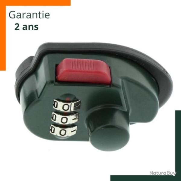 Verrou de pontet avec serrure � combinaison - Garantie 2 ans