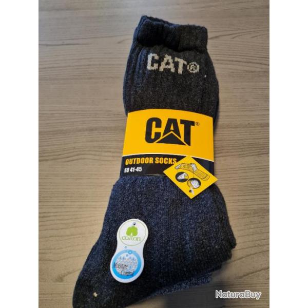 Lot de 3 paires de chaussettes renforc�es Outdoor socks Caterpillar pointure unique 41/45