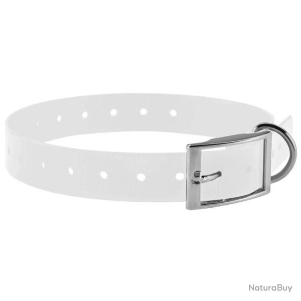 Collier pour chien Country polyur�thane 2.5 x 60 cm Orange - Blanc