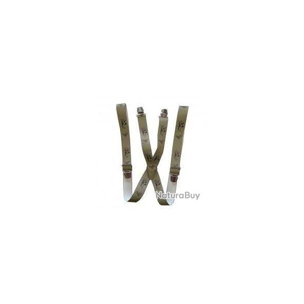 Bretelles Kaki imprim� chevreuils Lovergreen