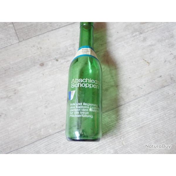 Bouteille comm�morative lib�ration service militaire suisse