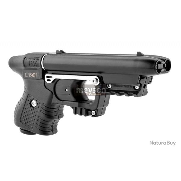 JET PROTECTEUR JPX NOIR - PISTOLET ANTI-AGRESSION 2 COUPS