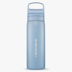 Gourde filtre &agrave; eau Lifestraw Go Series Stainless Steel 530 ml bleue