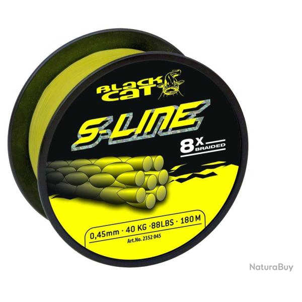 TRESSE BLACK CAT S-LINE 300M 70KG 0.55MM