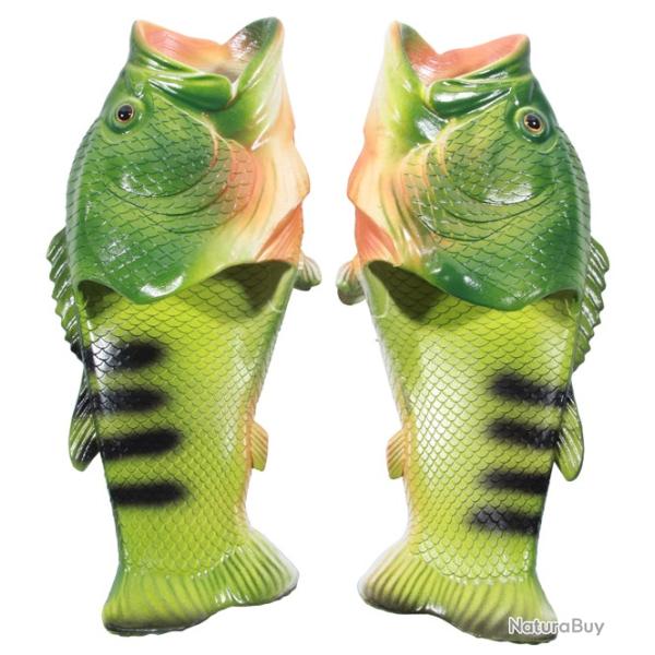 Mules en Forme de poisson Tong Id�e Cadeau Dr�le Peche taille 40 � 45