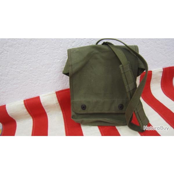 USMC PORTE CARTE OD#7 COMPLET RODO�D & SANGLE DE TRANSPORT HAMELCO 1944