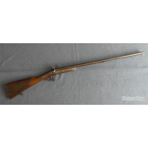 Beau fusil de chasse juxtapos� a broche type Lefaucheux calibre 16 artisanal St�phanois