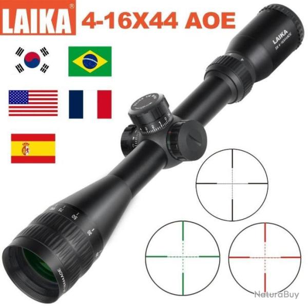 Lunette LAIKA 4-16x44 AOE r�ticule lumineux paiement 3 ou 4 fois sans frais
