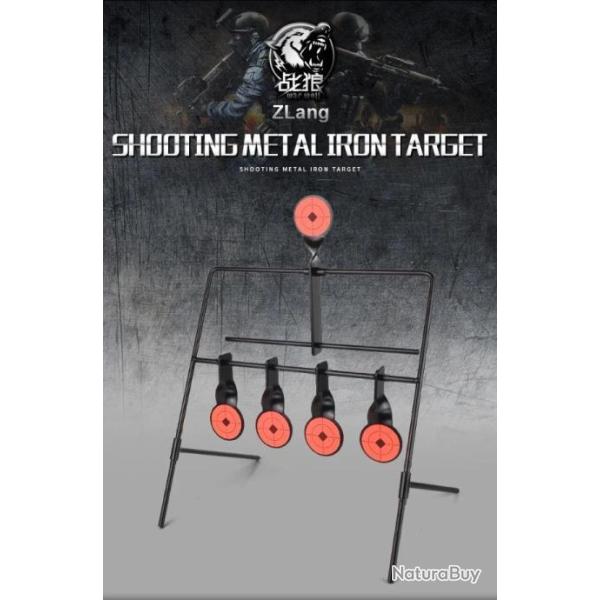 cible de tir en m�tal rotatif, 4 + 1, entra�nement au tir promo sp�ciale �t�