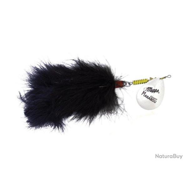 Cuill�re MEPPS Giant Marabou Argent / Noir