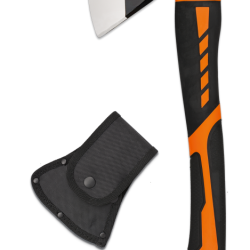 Albainox 32398 - Hache tactique  Acier 3Cr13MoV avec &eacute;tui nylon