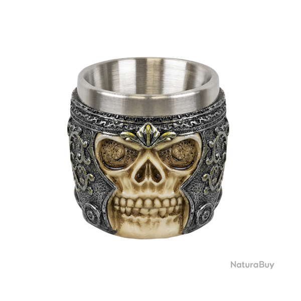 Tole10 Verre � shot ornementation T�te de mort